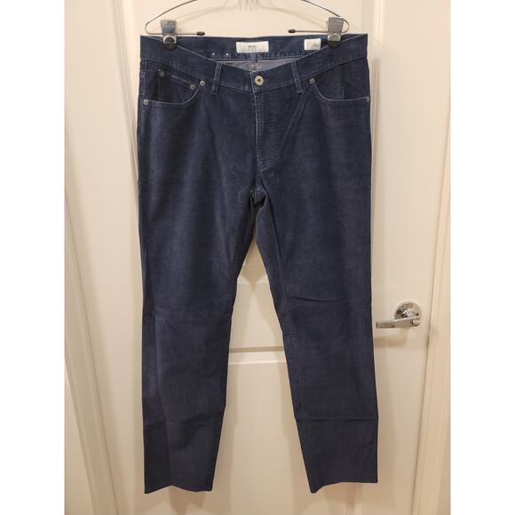 Men's Brax Chuck Modern Fit Blue Corduroy Pants - Picture 8 of 10